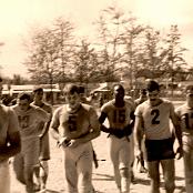 Gary (#12), quarterback of the MABS-11 "Devil Dog" flag football team. Photo courtesy of George Williams. 
